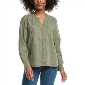TOMMY BAHAMA | Mission Beach Shirt Blouse green Tencel Sz XL